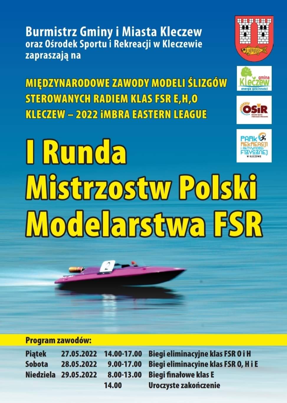 plakat informujący o zawodach